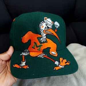 Miami Hurricanes HAT CAP by Signatures Snapback BIG LOGO 1990s NCAA